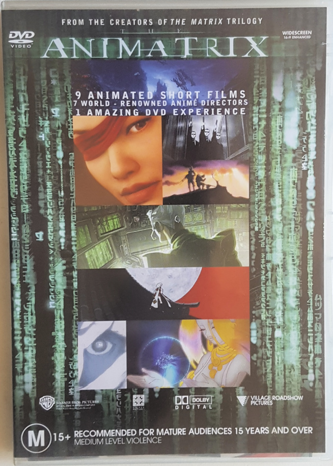 Animatrix (USA/Japan, 2003 Matrix-inspired Anime Anthology) DVD, PRE-LOVED - Trash Video Archives